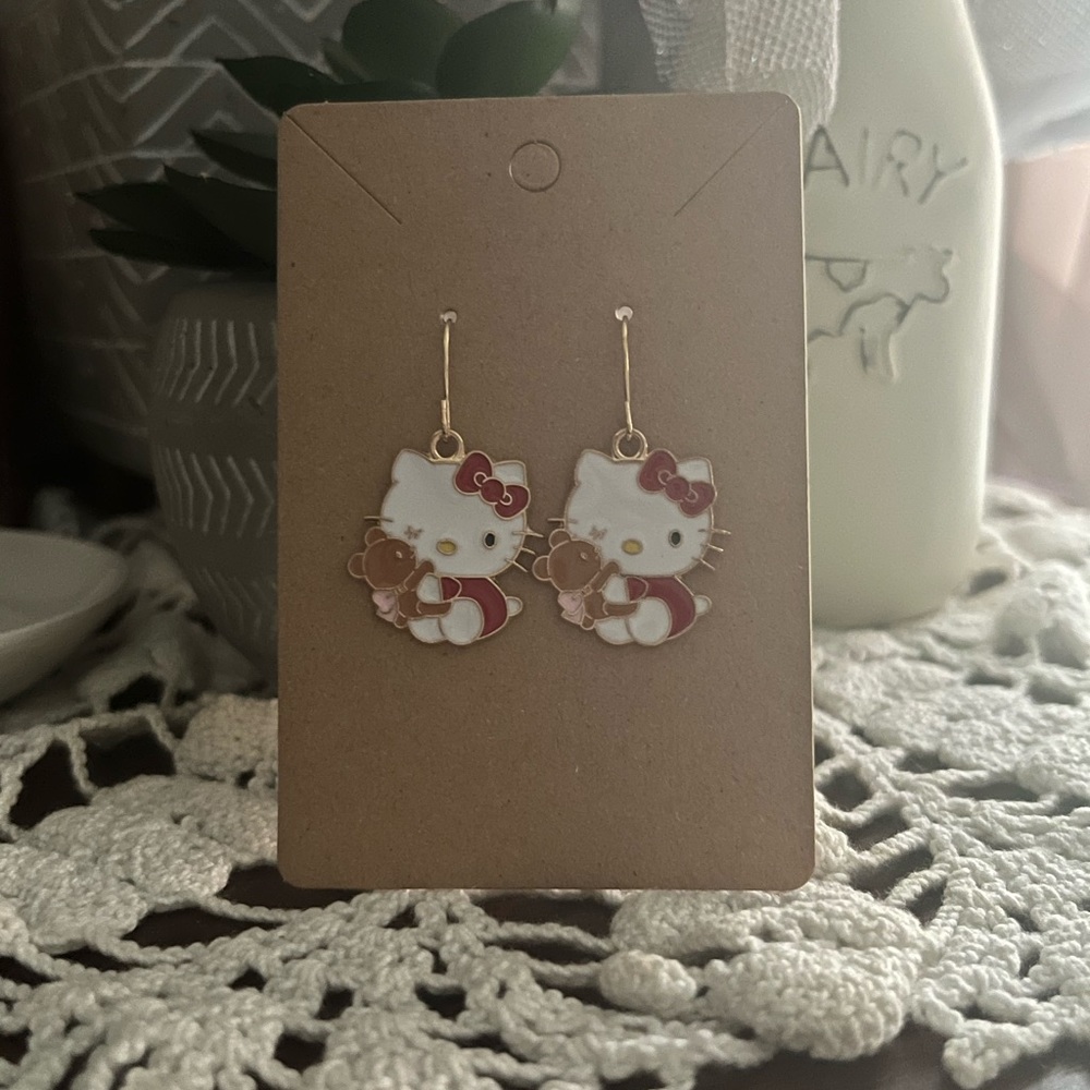 *3 for $20* Hello Kitty with Teddy Earrings